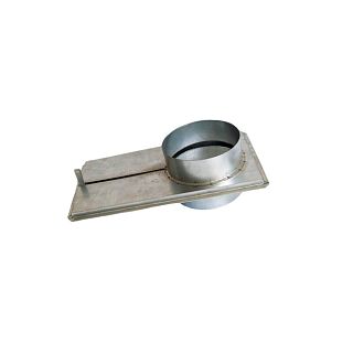 Шибер круглый D 200 мм