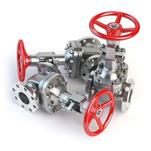 Рукоятка для крана дискового SODIME ножничная пластик черная ДУ 25-76 мм