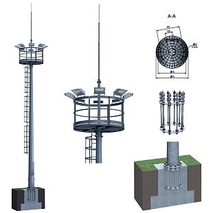 Молниеприемный стержень 2,0 м STZ12000