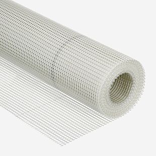 Сетка стеклотканевая штукатурная фасадная 5х5 мм 145 г/м2, рулон 1х45-50 м