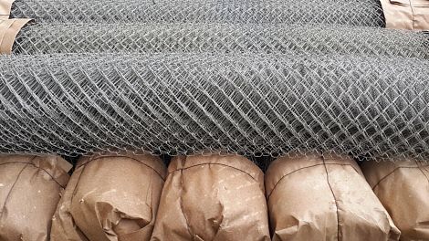 Сетка плетеная рабица 55х55 мм, d=1,8 мм, 2,0х10 м оцинкованная