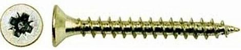Саморез универсальный желтый цинк (промупаковки) 2,5х10